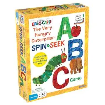 Briarpatch, The Very Hungry Caterpillar Spin & Seek ABC Game, Based On Board Books By Eric Carle, Preschool Learning For Kids