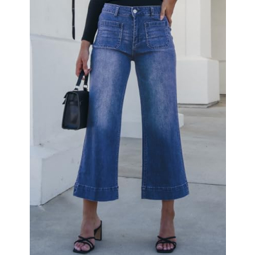 Luvamia Wide Leg High Waisted Jeans for Women