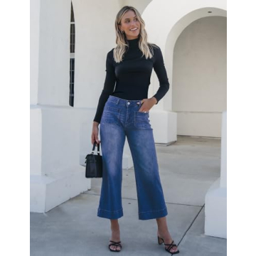 Luvamia Wide Leg High Waisted Jeans for Women