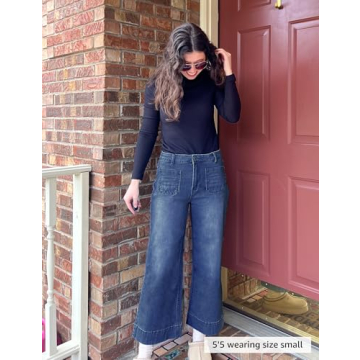 Luvamia Wide Leg High Waisted Jeans for Women