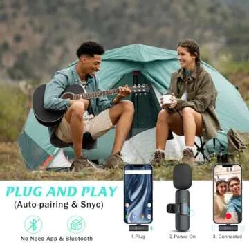 GOGARA Wireless Lavalier Microphones for iPhone