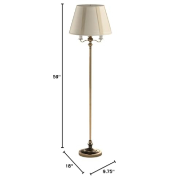 Elegant Cal Lighting Antique Brass Floor Lamp - 6-Way