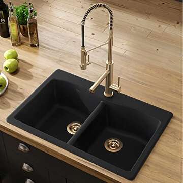 KRAUS Forteza 33-inch Granite Kitchen Sink - Durable Elegance
