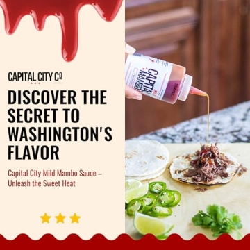 Capital City Mild Mambo Sauce Sweet Tangy DC Wing Sauce