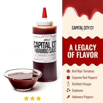 Capital City Mild Mambo Sauce Sweet Tangy DC Wing Sauce