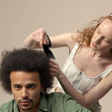 Kootinn 2Pcs Upgraded Twist Combs Hair Sponge Brush, Superior to Hair Sponge for Curls in Men and Women, Dual-sided Design, ABS Material, Ergonomic, Lasting Over a Year, 2 Combs Included