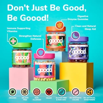 Goood Sugar-Free Melatonin Gummies 5mg for Tranquil Sleep