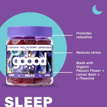 Goood Sugar-Free Melatonin Gummies 5mg for Tranquil Sleep