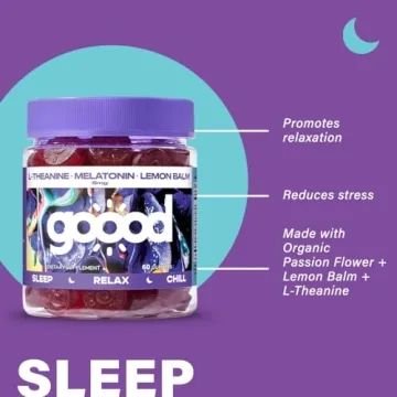 Goood Sugar-Free Melatonin Gummies 5mg for Tranquil Sleep