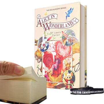EIOUMAX Real Paper Diversion Book Safe: Alice in Wonderland Collection
