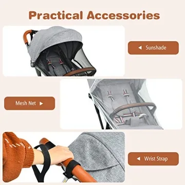BABY JOY Lightweight Stroller for Easy Travel with Baby