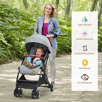 BABY JOY Lightweight Stroller for Easy Travel with Baby