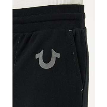True Religion mens Classic Logo Jogger Sweatpants, Black, XX-Large US