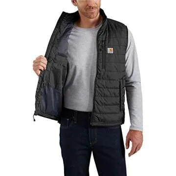 Carhartt mens Rain Defender Relaxed Fit Lightweight Insulated Vest Outerwear, Black, XX-Large US
