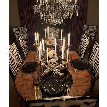 ABMTech Christmas Window Flameless Taper Candles with Timer Remote, Suction Cup and Magnetic Base, Flickering Battery Operated for Christmas & Halloween Decorations (6 Pack)