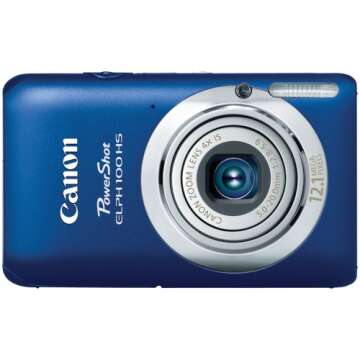 Canon PowerShot ELPH 100 HS 12.1 MP CMOS Digital Camera with 4X Optical Zoom (Blue)