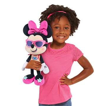 Just Play Disney Street Beach Large Plush Minnie Mouse, 19-Inch Stuffed Animal, Kids Toys for Ages 2...