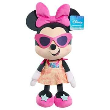 Just Play Disney Street Beach Large Plush Minnie Mouse, 19-Inch Stuffed Animal, Kids Toys for Ages 2 Up, Amazon Exclusive