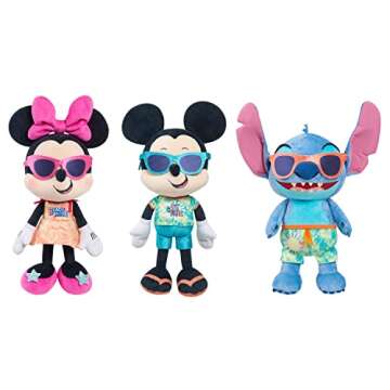 Just Play Disney Street Beach Large Plush Minnie Mouse, 19-Inch Stuffed Animal, Kids Toys for Ages 2 Up, Amazon Exclusive