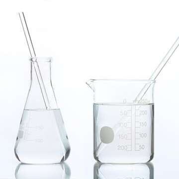 Burry Life Science Glass Stick 12" Length Stir Rod with Both Ends Round 8pcs/pk