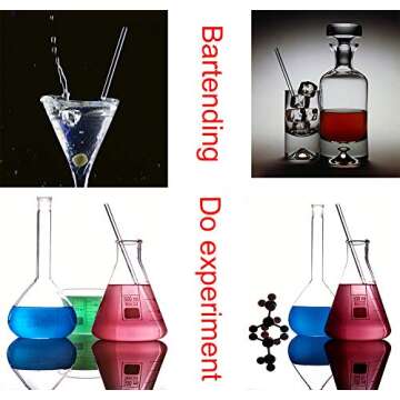 Burry Life Science Glass Stick 12" Length Stir Rod with Both Ends Round 8pcs/pk