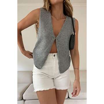 Y2k Vest Going Out Tops for Women Crochet Tube Tank Top Summer Aesthetic Strapless Bandeau Crop Tops