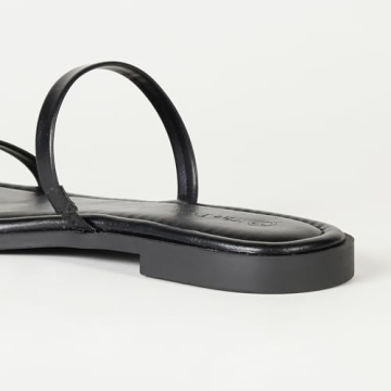 The Drop Women’s Stylish Square Toe Flat Sandals