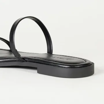 The Drop Women’s Stylish Square Toe Flat Sandals