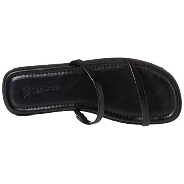 The Drop Women’s Stylish Square Toe Flat Sandals
