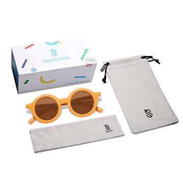 Cute Round Polarized Kids Sunglasses UV400 Protection