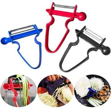Multi-function Trio Peeler Slicer Set of 3,New Amazing Fruit & Vegetable Peelers Kitchen Starter for Cabbage,Vegetable,Fruit