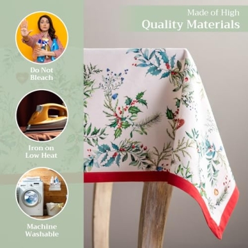 Maison d'Hermine 100% Cotton Rectangle Tablecloth 54x72