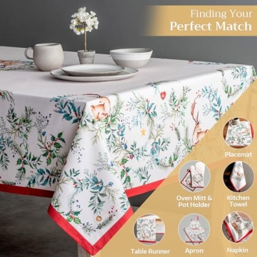 Maison d'Hermine 100% Cotton Rectangle Tablecloth 54x72
