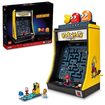 LEGO Icons PAC-Man Arcade Building Kit, Build a Replica Model of a Classic Video Game, Nostalgic Gif...