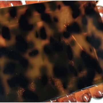 URAWOW Acrylic Evening Handbag Beads Bag for Women Graceful Shoulder Bag Satchel Marble Clutch Purse...