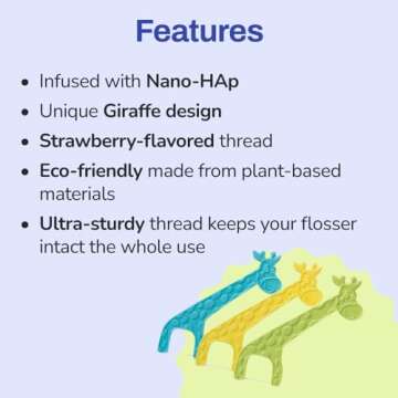 autobrush Strawberry Dental Flossers for Kids - Fun and Eco-Friendly