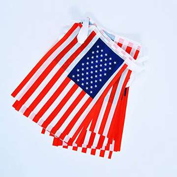 60PCS American flag, Independence Day Banner American Flag, 65Ft American flag Banner, Outside, very...