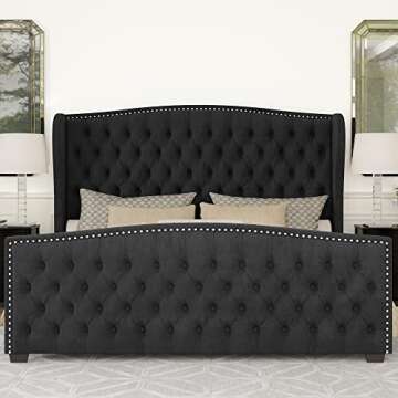 Luxurious AMERLIFE Queen Platform Bed Frame