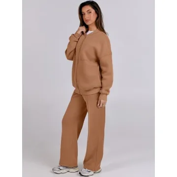 ANRABESS Women's Oversized Lounge Set - Cozy Winter Sweatsuits