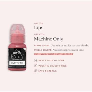 Tina Davies Envy Dusty Pink Lip Pigment - High Retention