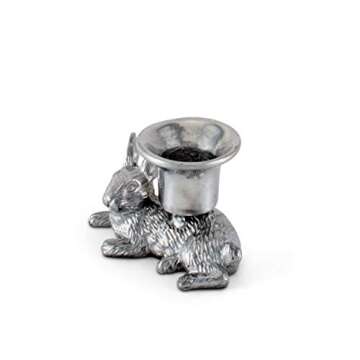 Arthur Court Aluminum Rabbit Candle Holder - Perfect Easter Décor