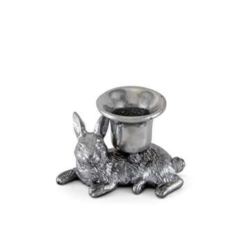 Arthur Court Aluminum Rabbit Candle Holder - Perfect Easter Décor