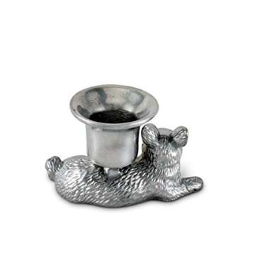 Arthur Court Aluminum Rabbit Candle Holder - Perfect Easter Décor
