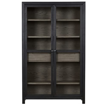 Signature Design by Ashley Lenston Transitional Accent Cabinet, Black & Gray