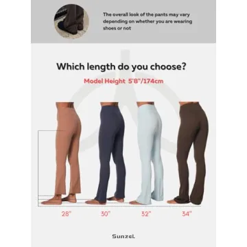 Sunzel High Waist Mini Flared Leggings for Women