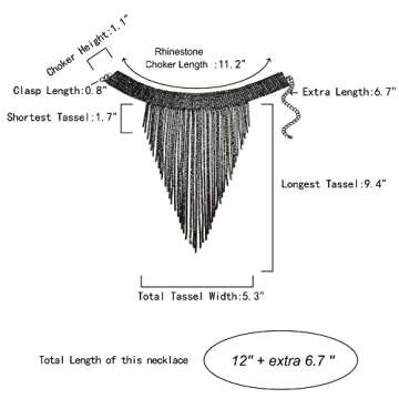 Flyonce Rhinestone Statement Necklace for Every Occasion