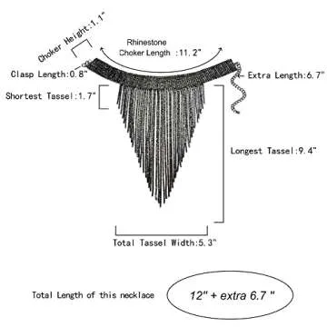 Flyonce Rhinestone Statement Necklace for Every Occasion