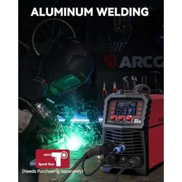 ARCCAPTAIN 200A Multi-Process MIG Welder with LED Display