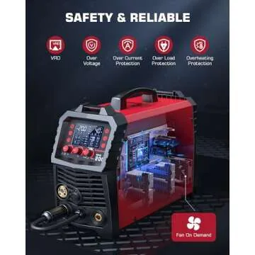 ARCCAPTAIN 200A Multi-Process MIG Welder with LED Display