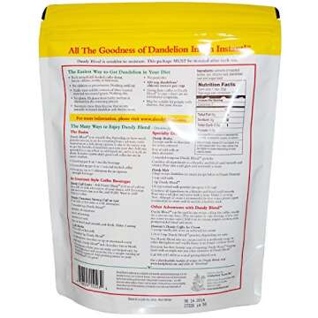 Two 100 Cup Bags of Dandy Blend Instant Herbal Beverage with Dandelion, Two 7.05 oz. Bags